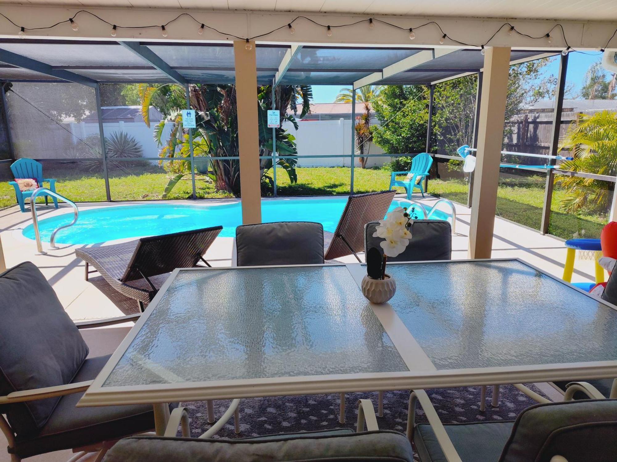 Heated & Screened In Pool Port Richey Exterior foto